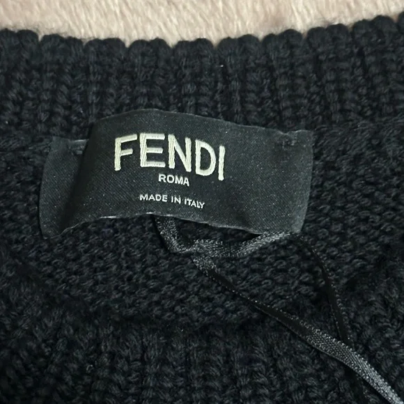 FENDI Black Wool Sweater - Picture 8 of 11